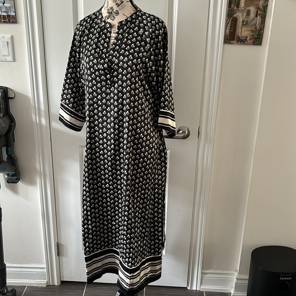 NWT PART TWO Dark Navy Graphic Art Women’s Dress - Picture 4 of 16